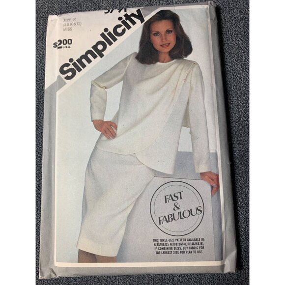 Simplicity Misses Skirt Jacket Sewing Pattern sz 8-12 5791 - uncut - Picture 9 of 9